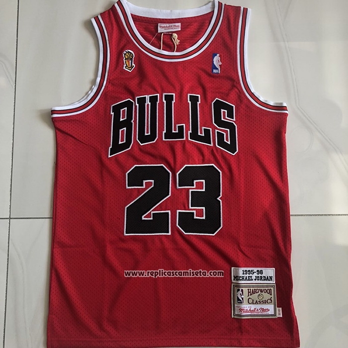 Camiseta Chicago Bulls Michael Jordan #23 Mitchell & Ness 1995-96 Rojo